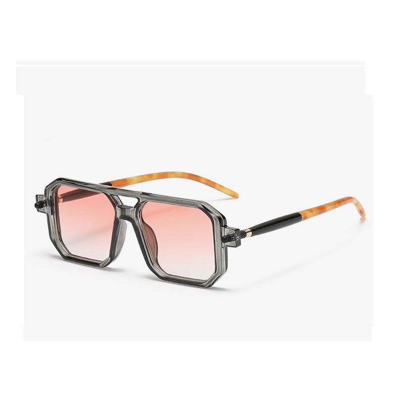 Lunettes de soleil carrées UV400 pour femmes et hommes.