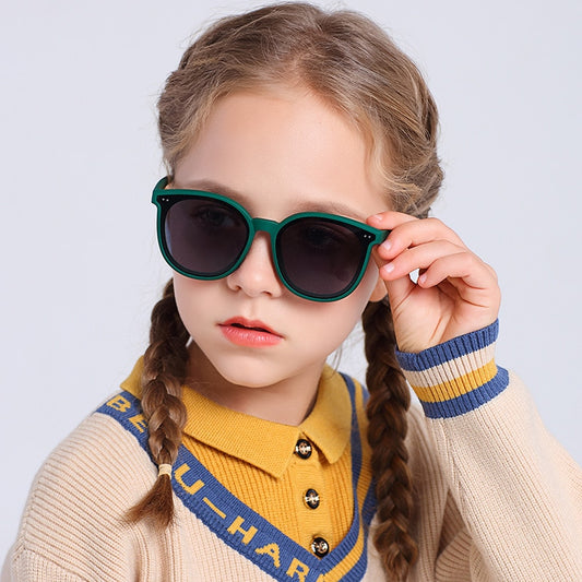 Lunettes de soleil polarisées pour enfants de 3 à 12 ans, monture en TPEE souple, Design œil de chat, Protection solaire UV400