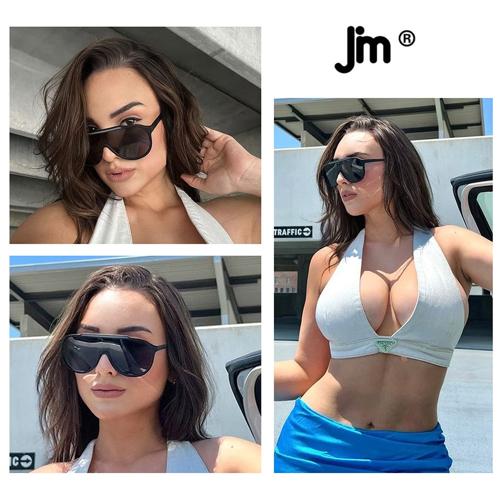 JM – lunettes de soleil rondes polarisées pour hommes et femmes.