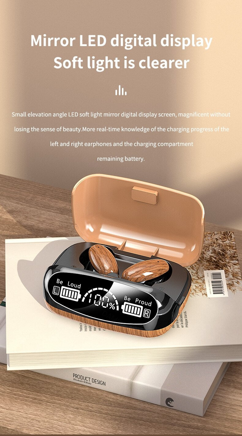 TWS Casques Sans Fil Bluetooth 5.2 Casque Intelligente Tactile Dans L'oreille HiFi Stéréo Écouteur Avec Micro Sport Bouchons D'oreilles Étanches