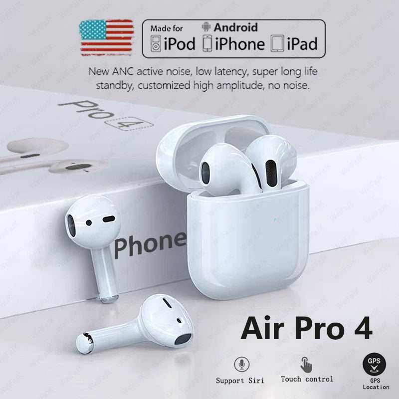 Original Air Pro 4 TWS sans fil Bluetooth écouteur Mini dosettes écouteurs mains libres casque de jeu pour Xiaomi Apple iPhone casque