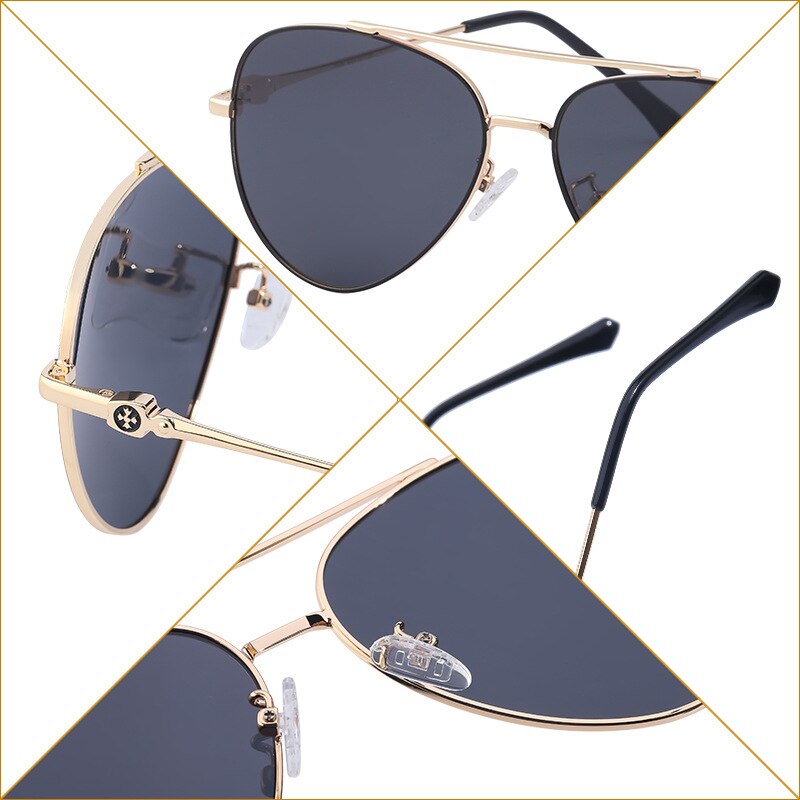 Hommes Premium polarisé Aviation Style conduite lunettes de soleil.