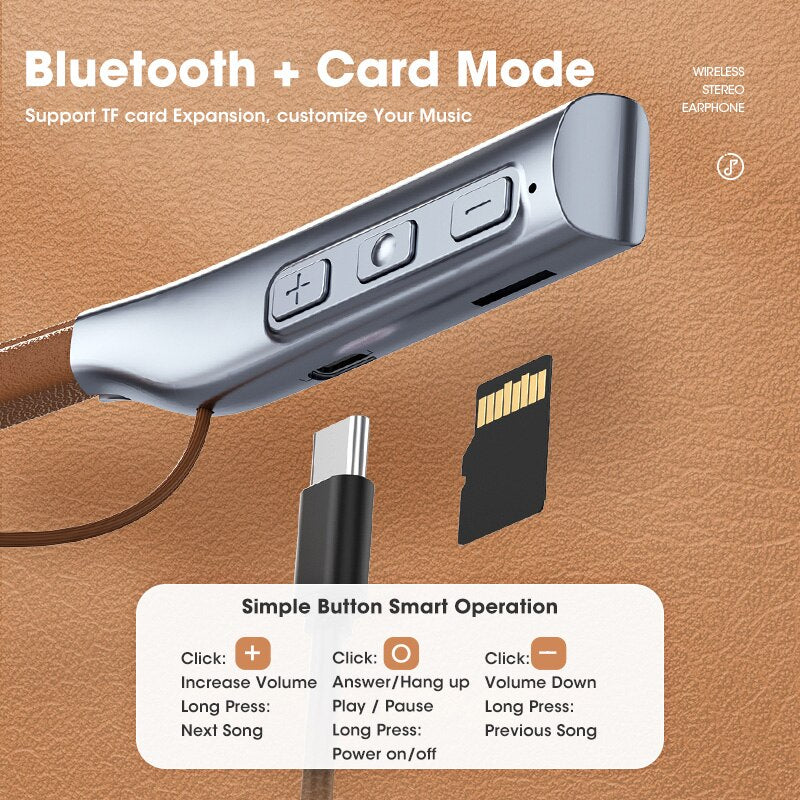 Nouveau cou sans fil Bluetooth écouteurs 48H longue durée de vie sport casque de course étanche réduction du bruit casque