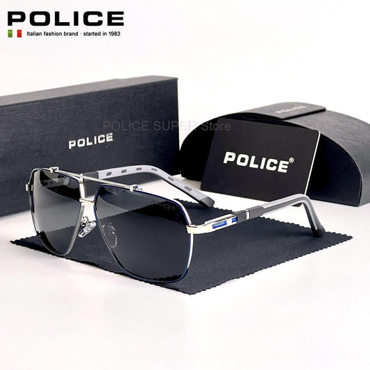 Lunettes de soleil polarisées rétro pour hommes, mode POLICE.
