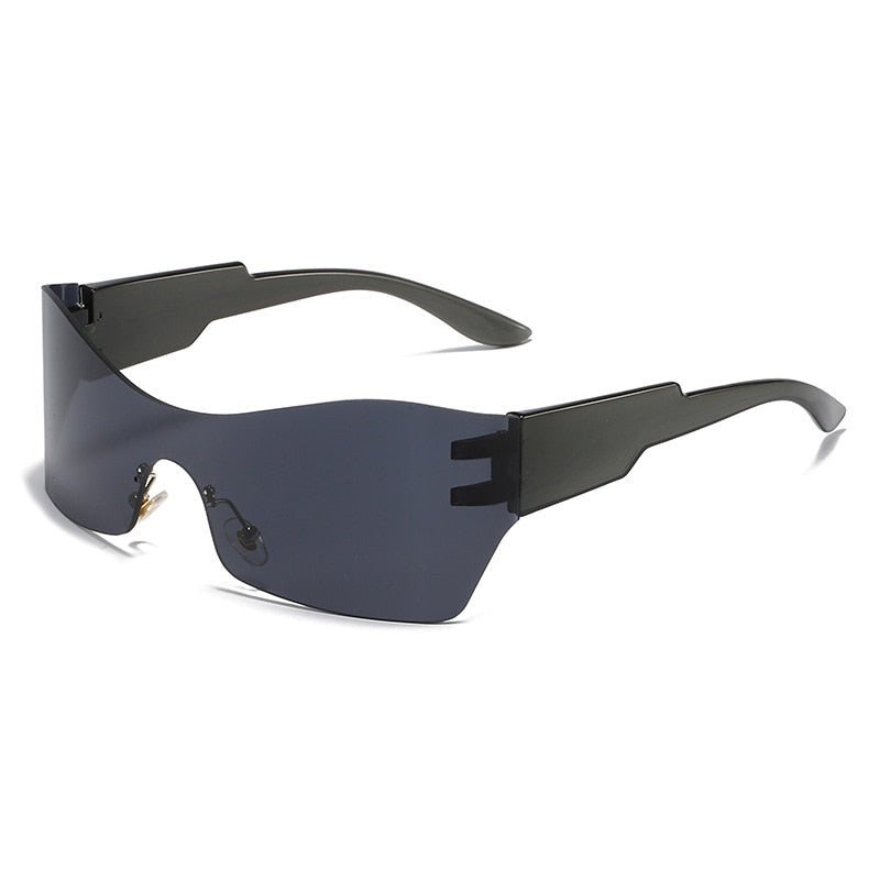 Lunettes de soleil de sport tendance pour hommes et femmes, style Punk Y2k.