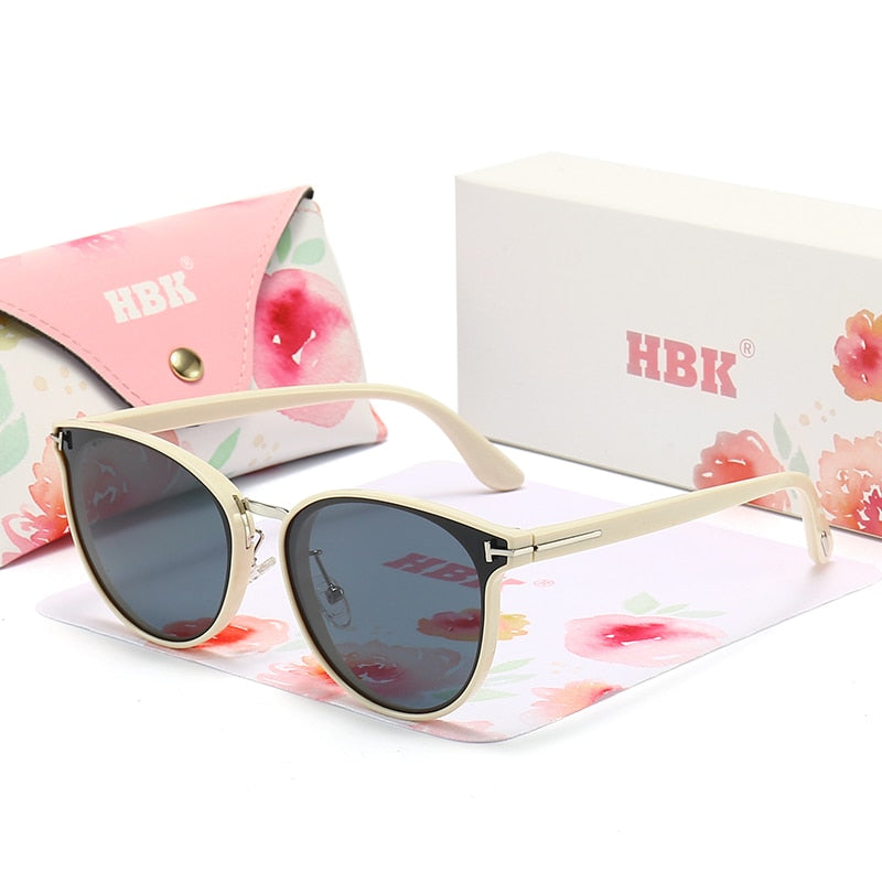 HBK – lunettes de soleil polarisées œil de chat pour femmes.