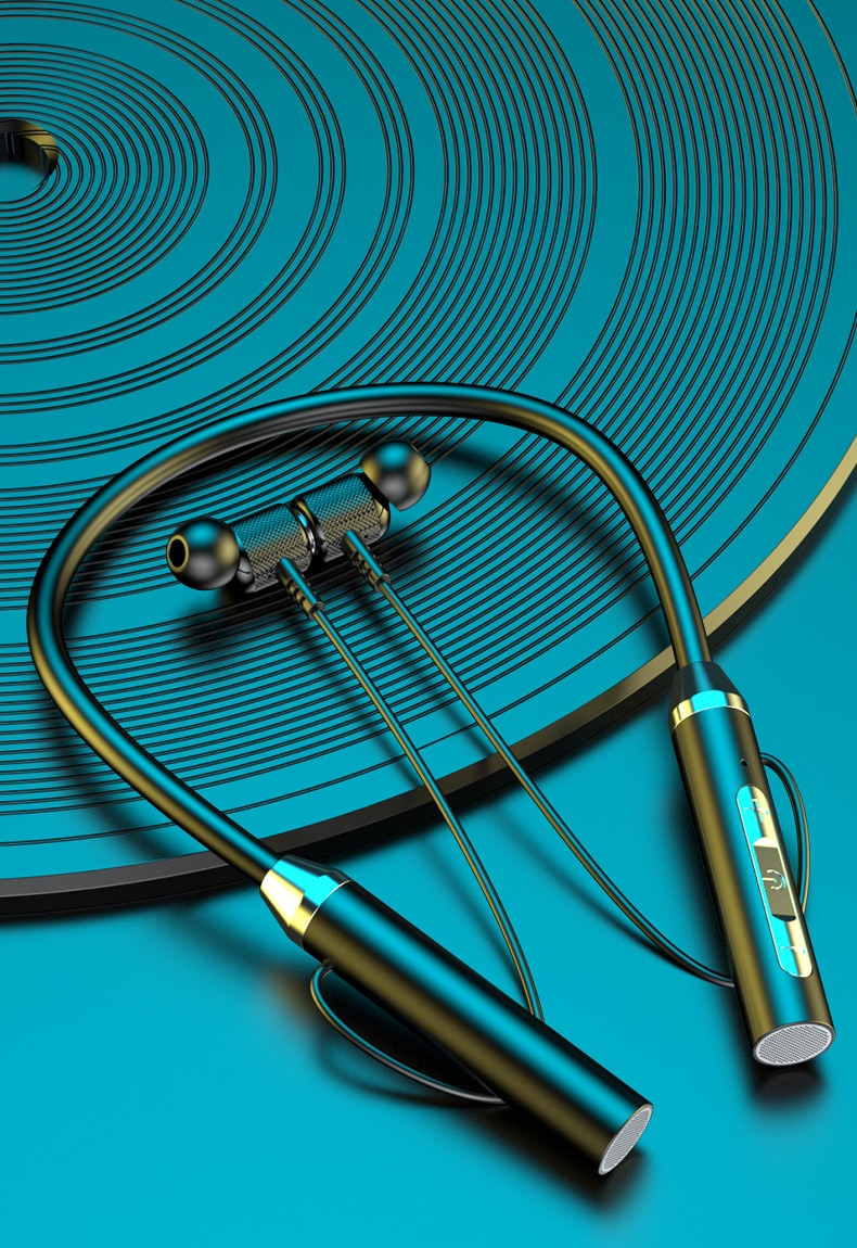 TWS cou sans fil Bluetooth 5.0 écouteurs magnétique sport course casque étanche écouteurs réduction du bruit casque