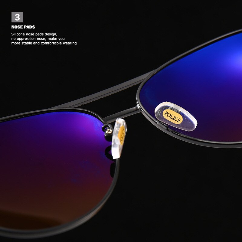 Lunettes de soleil polarisées UV400 pour homme, marque POLICE.
