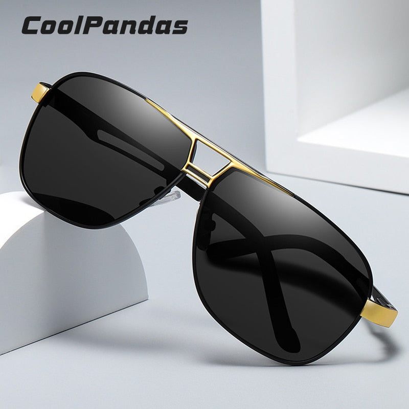 Lunettes De soleil polarisées photochromiques pour hommes, en aluminium magnésium, carrées, sécurité militaire pour la conduite