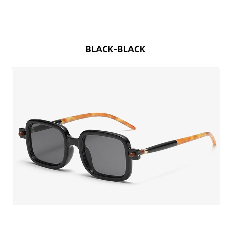 Lunettes de soleil carrées UV400 pour femmes et hommes.