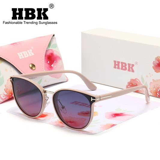 HBK – lunettes de soleil polarisées œil de chat pour femmes.