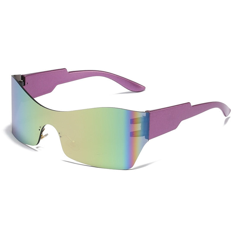 Lunettes de soleil de sport tendance pour hommes et femmes, style Punk Y2k.