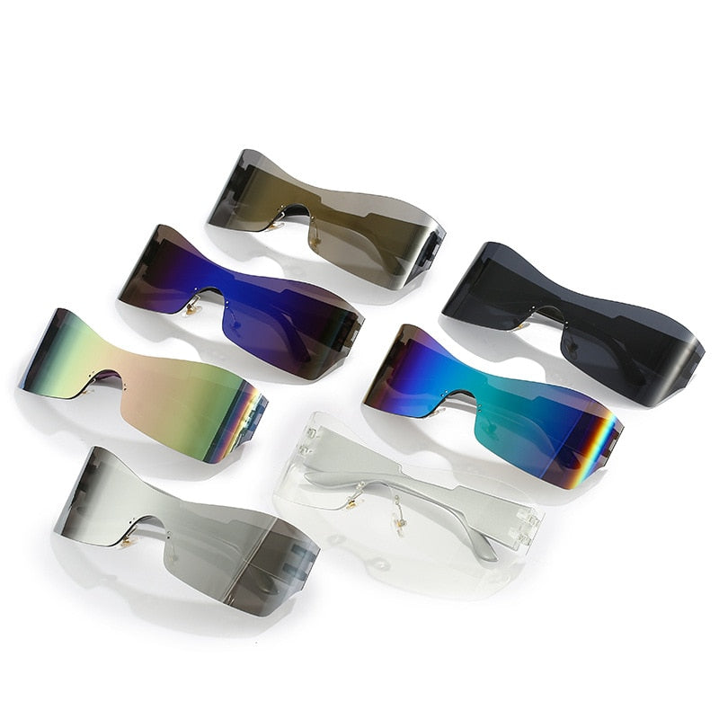 Lunettes de soleil de sport tendance pour hommes et femmes, style Punk Y2k.