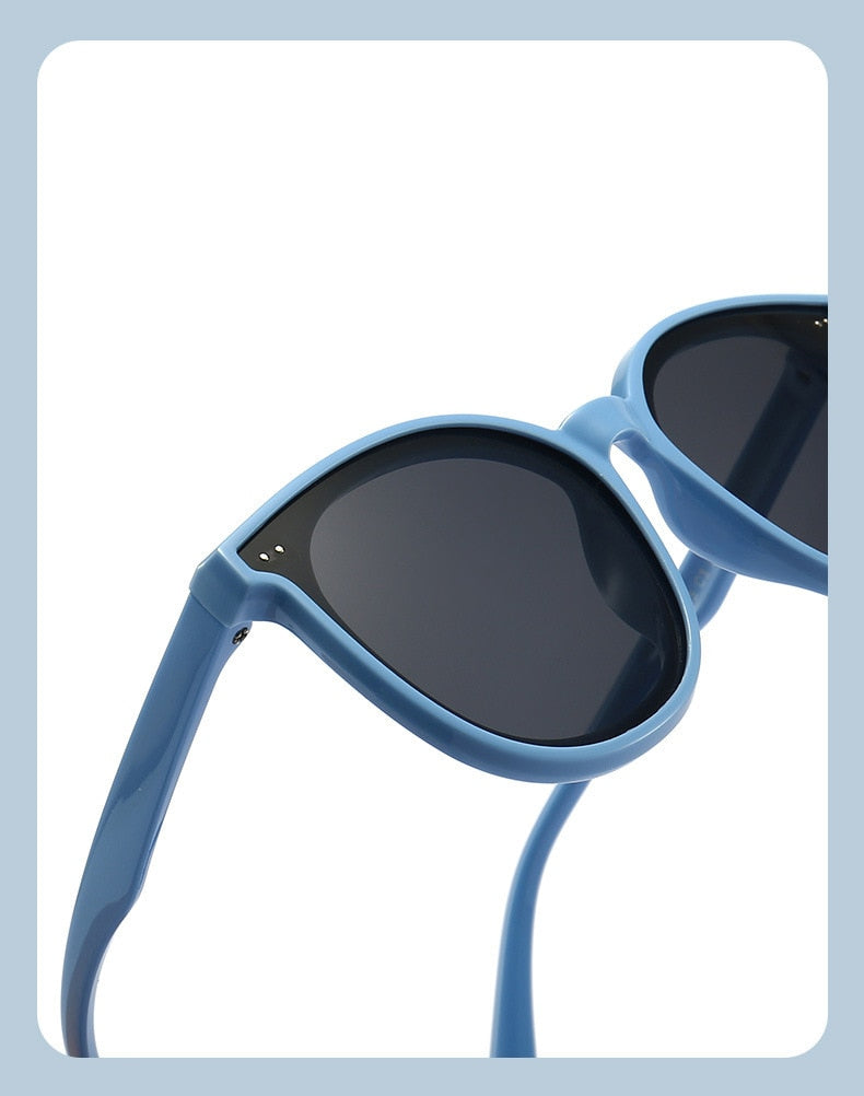 Lunettes de soleil polarisées pour enfants de 3 à 12 ans, monture en TPEE souple, Design œil de chat, Protection solaire UV400