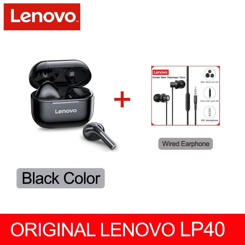 Lenovo LP40 TWS écouteur sans fil Bluetooth 5.0