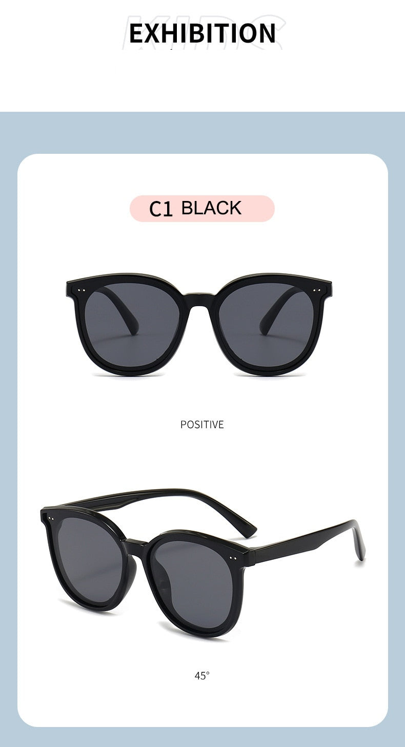 Lunettes de soleil polarisées pour enfants de 3 à 12 ans, monture en TPEE souple, Design œil de chat, Protection solaire UV400