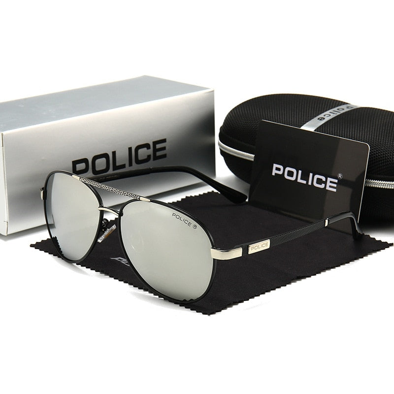 Lunettes de soleil polarisées UV400 pour homme, marque POLICE.