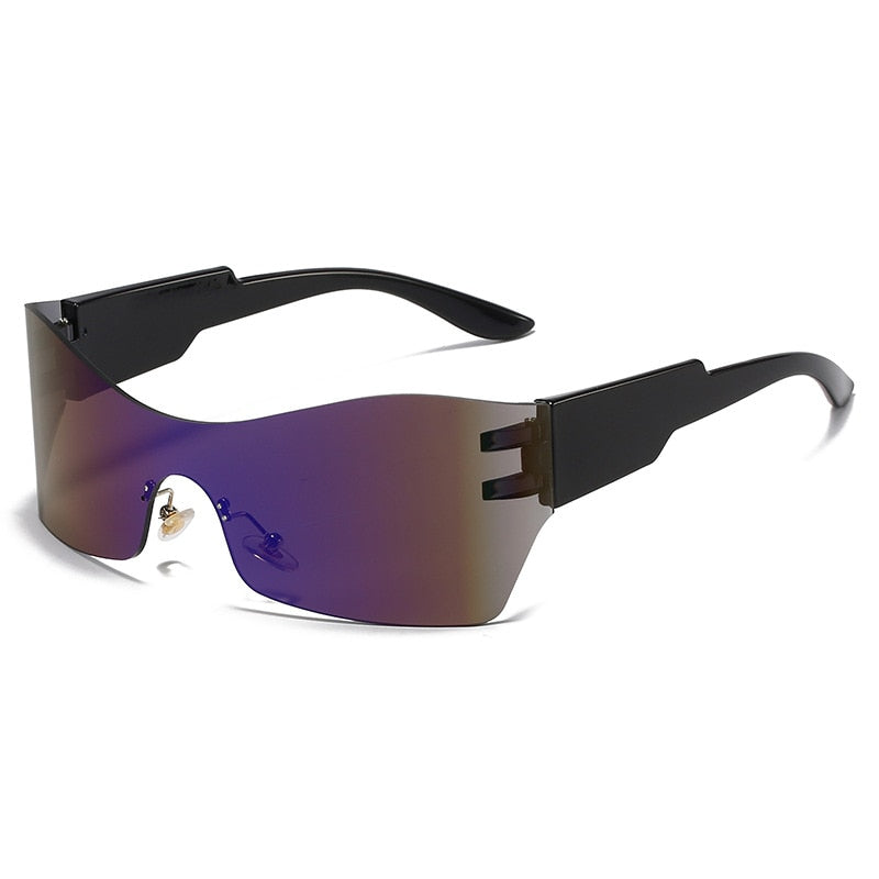 Lunettes de soleil de sport tendance pour hommes et femmes, style Punk Y2k.