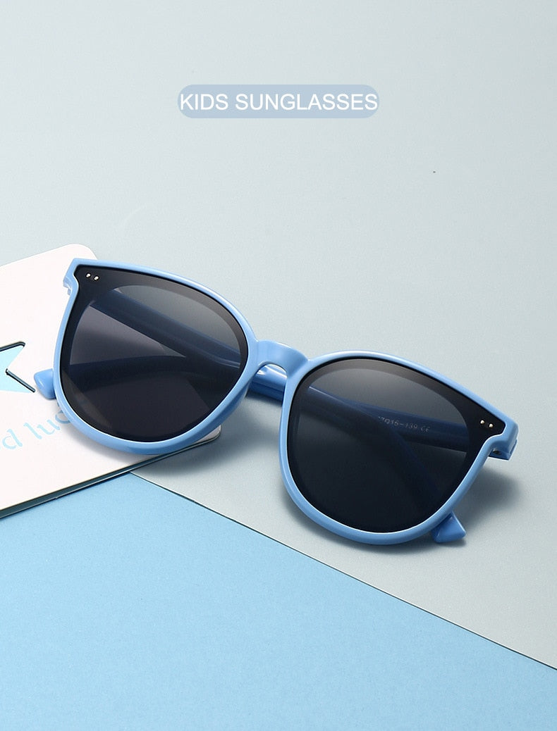 Lunettes de soleil polarisées pour enfants de 3 à 12 ans, monture en TPEE souple, Design œil de chat, Protection solaire UV400