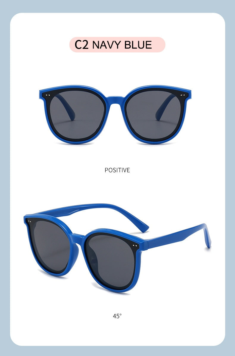 Lunettes de soleil polarisées pour enfants de 3 à 12 ans, monture en TPEE souple, Design œil de chat, Protection solaire UV400